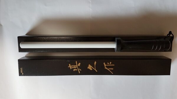 SRB-85BK Mac Keramikschleifstab, 21,5 cm, schwarzer Holzgriff, hübsche japanische Box