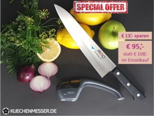 MAC Chef Kochmesser HB-85 und MAC Keramikschärfer RS-1 im Set Angebot für nur 95 Euro statt 108 Euro