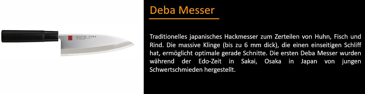 Messerarten Deba Messer, Kasumi Tora Deba Messer