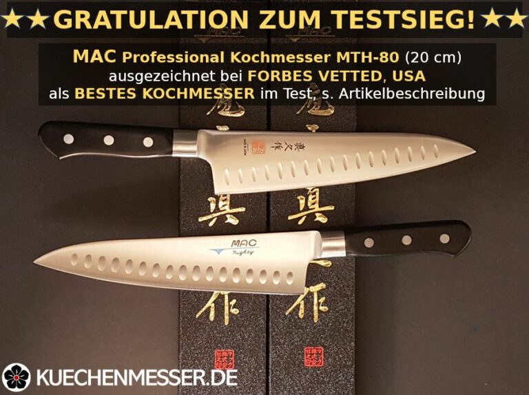 MAC Professional Kochmesser MTH-80, aus Japan, Forbes USA Testsieger