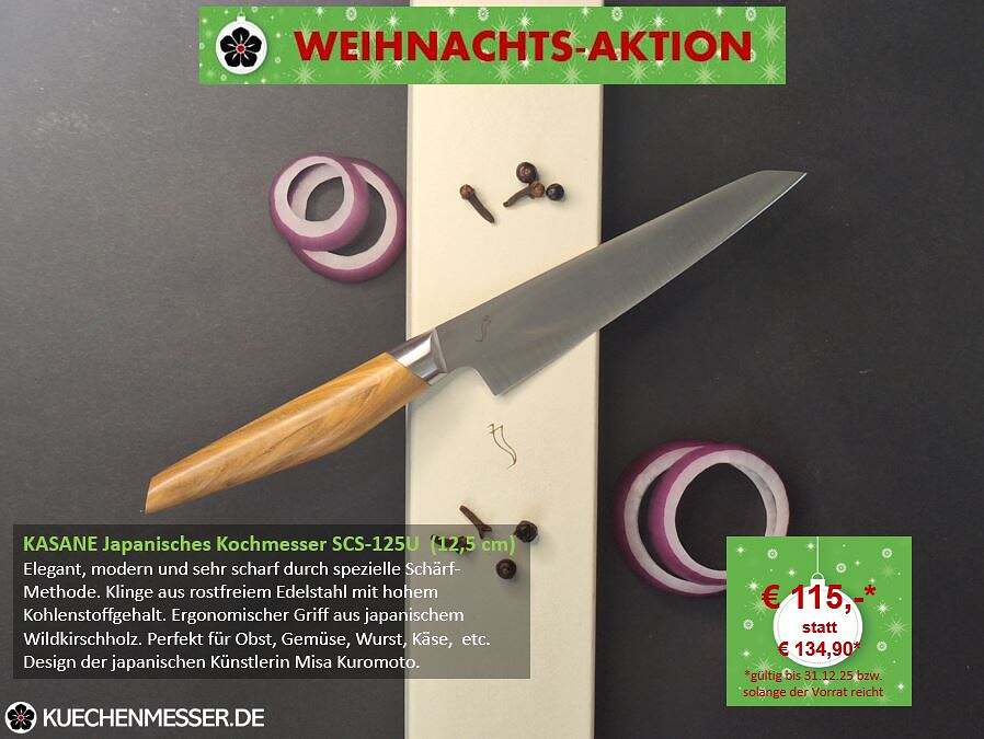 Kasumi Kochmesser 12,5 cm Japan KASANE Weihnachtsangebot Aktion