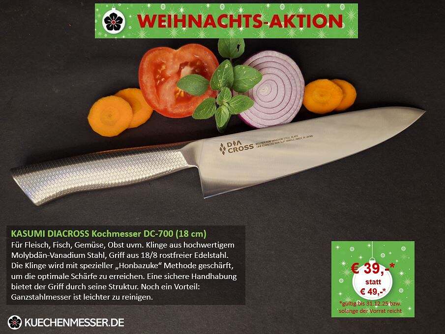 Kasumi Kochmesser Diacross 18 cm DC-700 Weihnachtsangebot