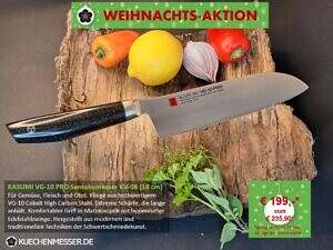 Kasumi Santoku Messer 18 cm VG-10 Pro Serie Japan Weihnachtsangebot