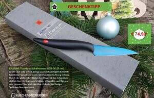 Kasumi Schälmesser Titanium blau KTB06 8 cm Japan Weihnachtsangebote Aktion