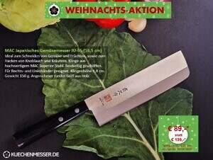 Japanisches Gemüsemesser MAC Japan JU-65 Weihnachtsangebot Kochmesser für Gemüse