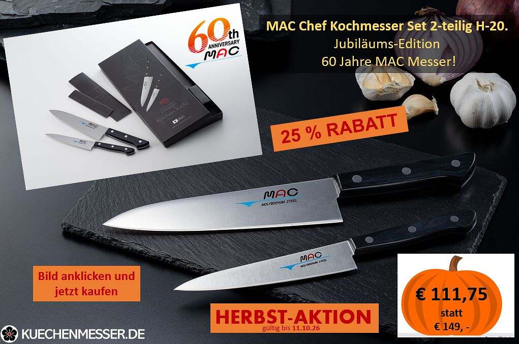 mac messer set 2 teilig chef serie herbstaktion